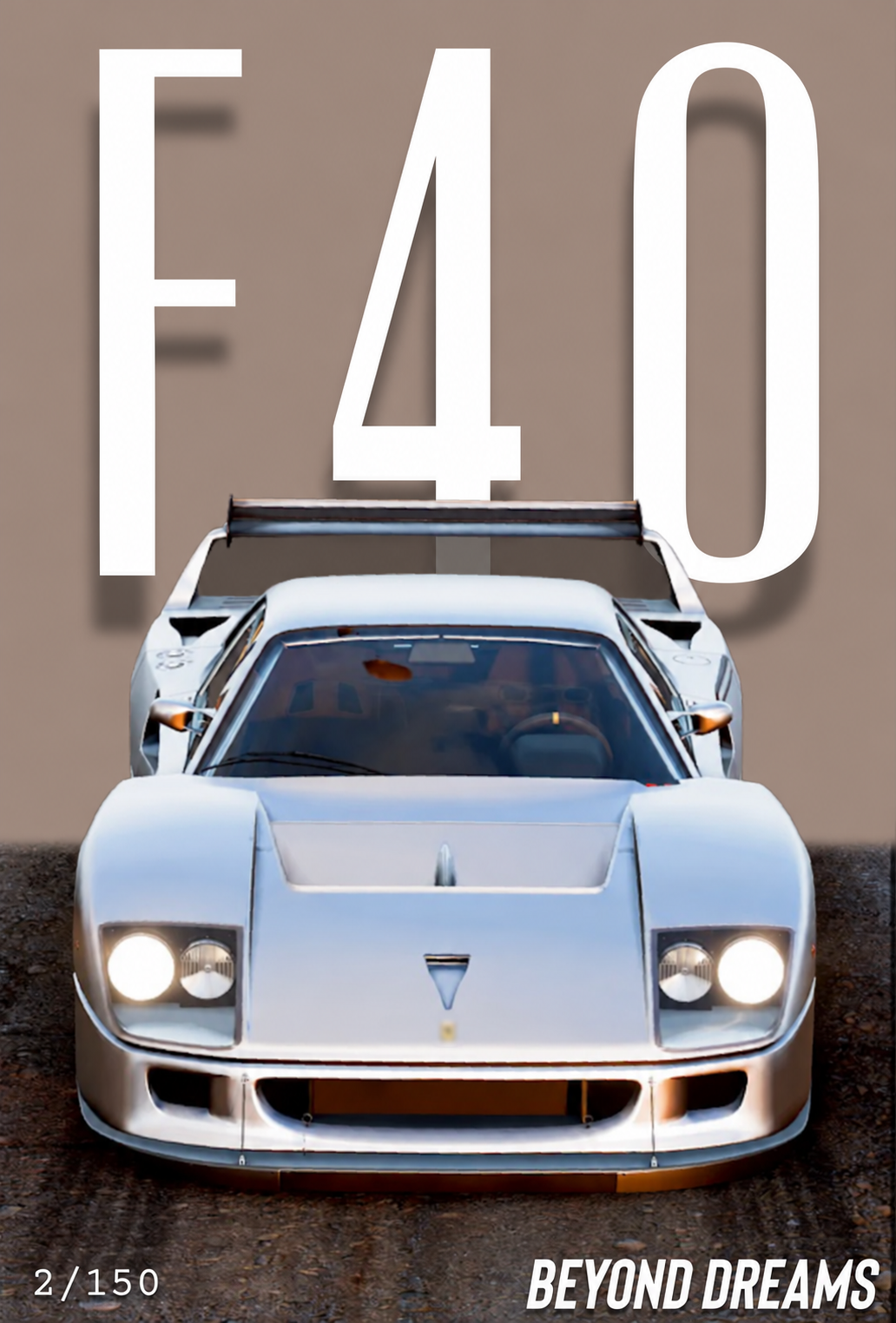 RPM prototype card — Ferrari F40, Beyond Dreams series